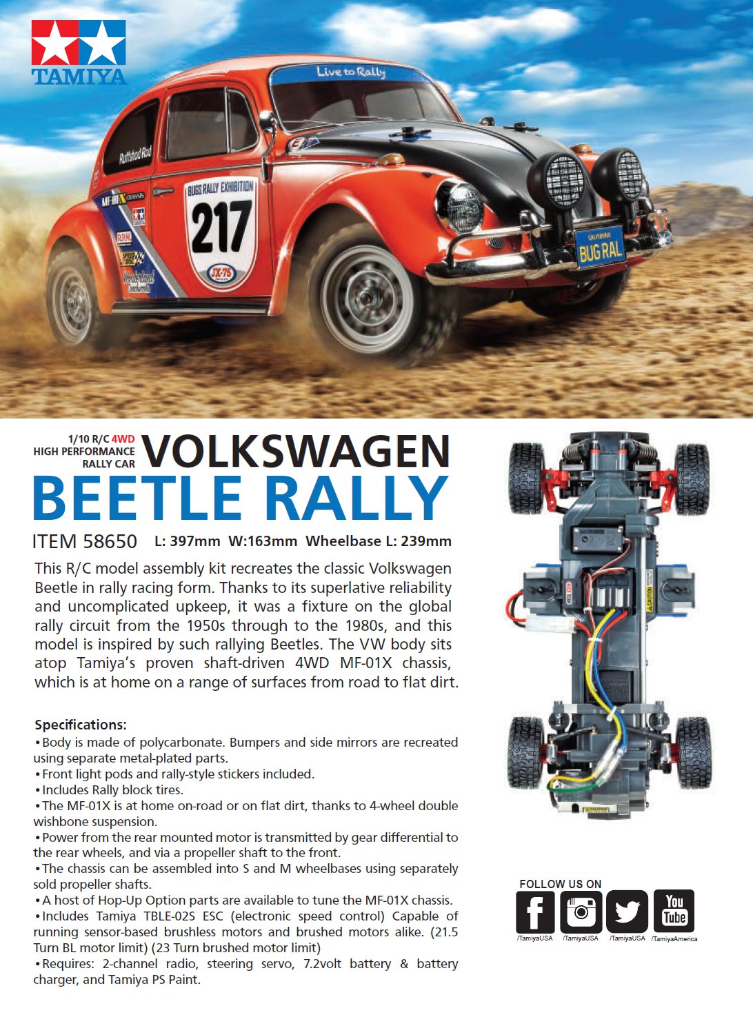Tamiya vw beetle rally shop